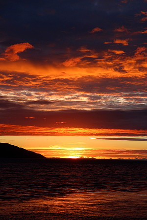 Sunset, Turnigan Arm, Alaska