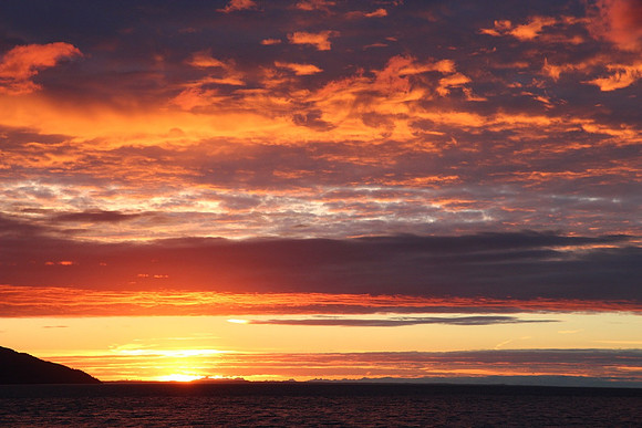 Sunset, Turnigan Arm, Alaska